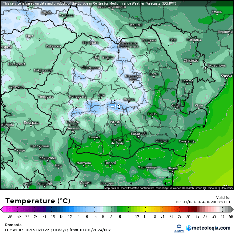 Prognoza meteo România  1 - 2 Ianuarie 2024 #România