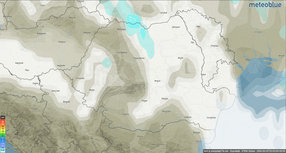 Prognoza meteo Romania 4 - 5 Februarie 2024 #Romania #vremea