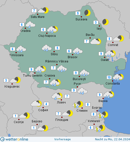 Prognoza meteo Romania 21 - 22 Aprilie 2024 #vremea