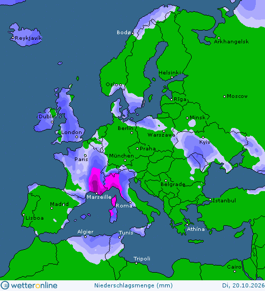 Rainfall Europe